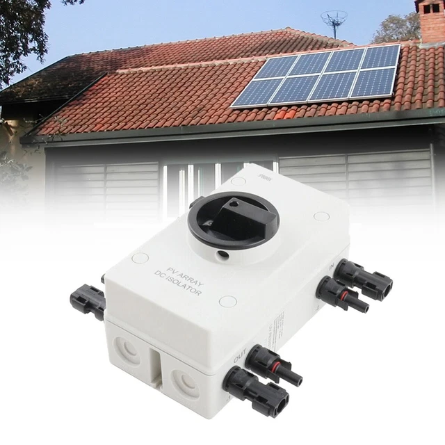 Produktbild von Solar DC-Trennschalter 1000V 32A – MC4 Anschlusskasten IP66, 2-in-2-out – Für PV-Anlagen, On/Off-Grid, Wechselrichter & Laderegler – Inkl. Verriegelung