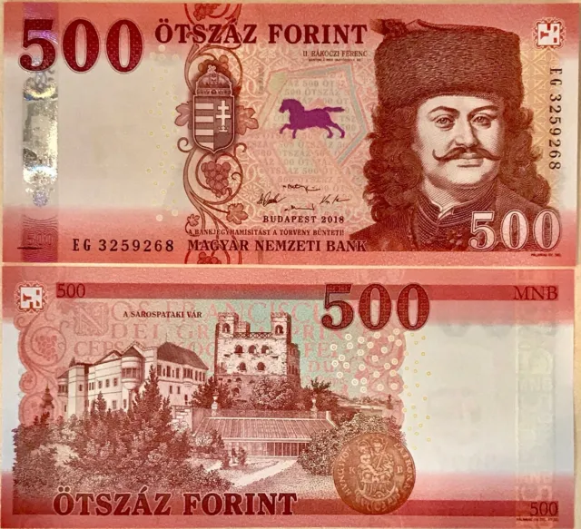 Hongrie 500 Forint 2018/2019 P 202 a UNC