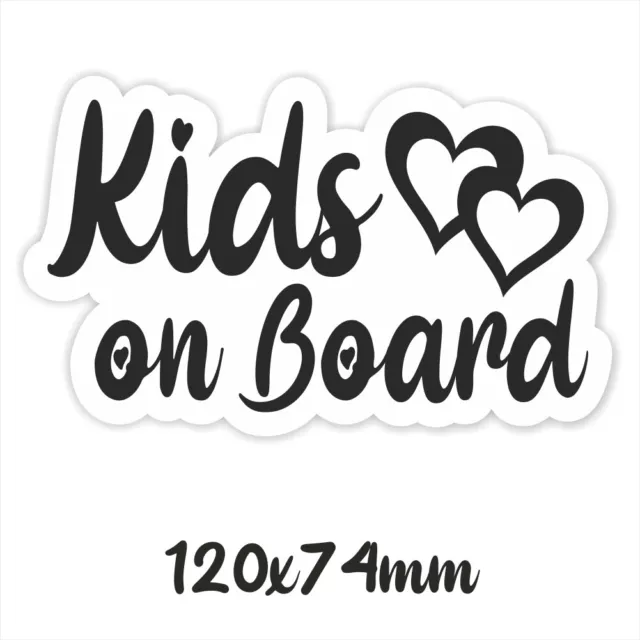 Kids on Board in Auto Aufkleber Sticker Baby Kind an Bord Herz Buggy Kinder 27 2