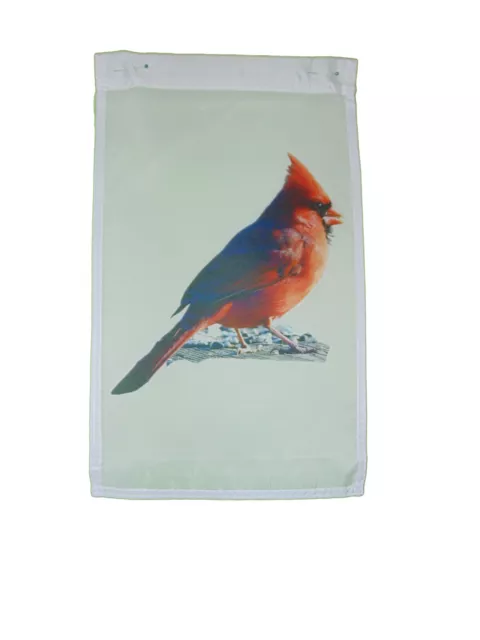 Red Cardinal Garden Flag 12 X 18 Inches Sleeved Indiana State Bird