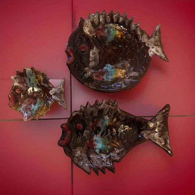 Plat En Verre Poisson Vintage – Moderne, Reproduction Sous Licence
