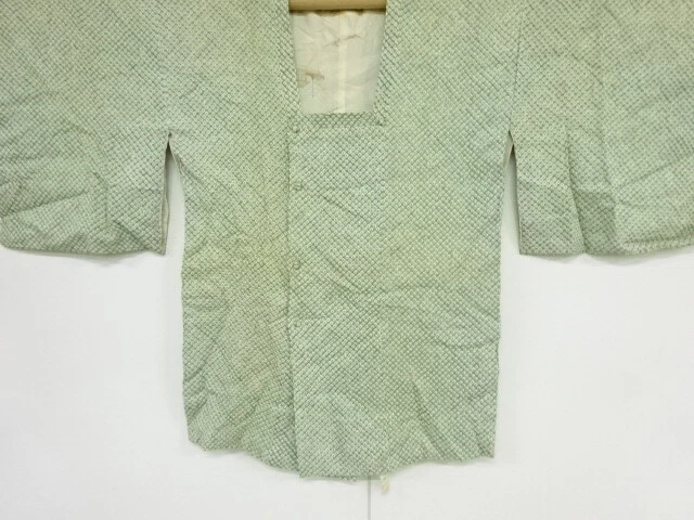40242# Japanese Kimono / Antique Michiyuki Coat / All Shibori