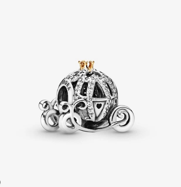 AUTHENTIC PANDORA DISNEY CINDERELLA'S PUMPKIN COACH CHARM w/14k #791573CZ