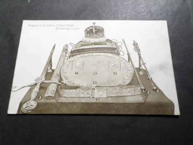 Cpa Postcards Gb, United Royalty, Regalia Of Scotland, Crown Room, Edinburgh Vf