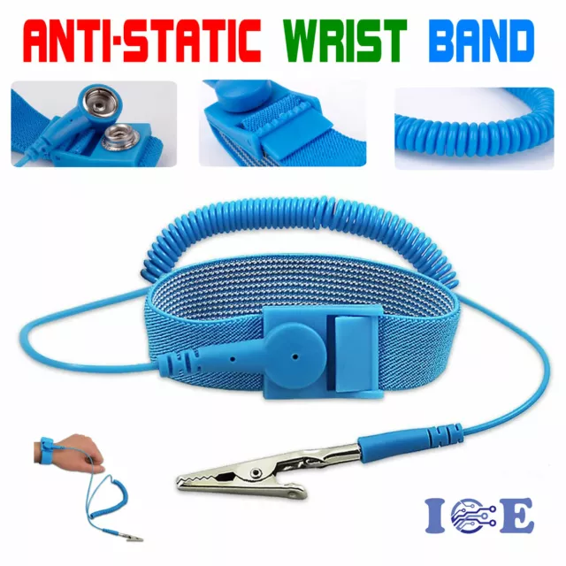 Anti-Static Wrist Band ESD Grounding Strap Bracelet Prevents Static Build Up ESD