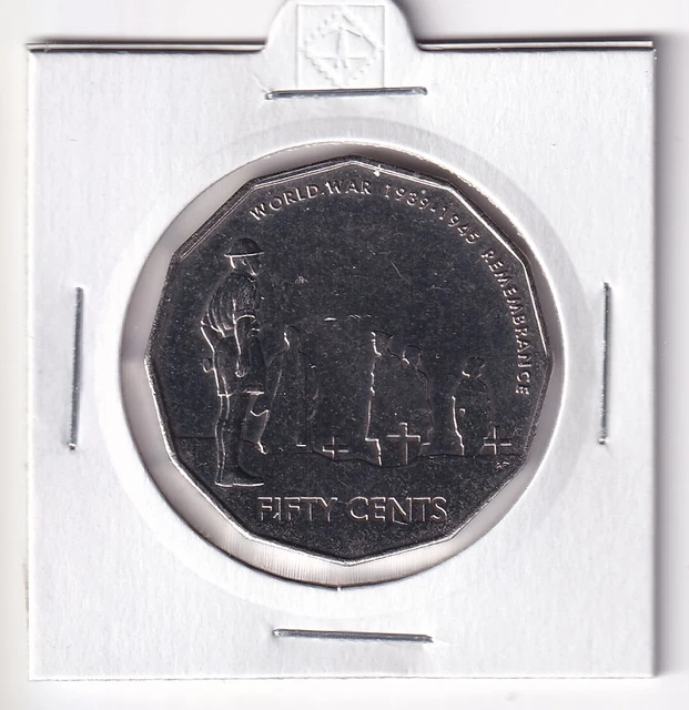 AUSTRALIAN: 2005 50 Cent World War 1939 - 1945 Remembrance Unc Coin ...