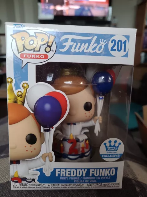 Funko Pop! Birthday Freddy Funko In Cake #201  (EXCLUSIVE!) - New