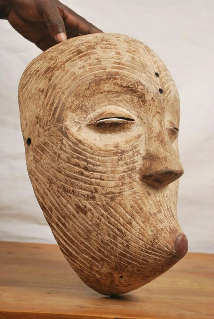 African tribal art,luba Mask from Democratic Republic of Congo 2