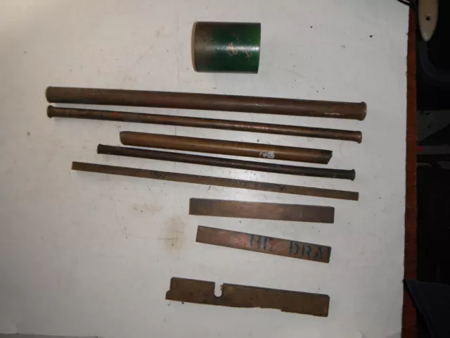 Lot Of Mostly Brass, Some Copper,  Stock Round, Square & Rectangle, Over 20 Lbs