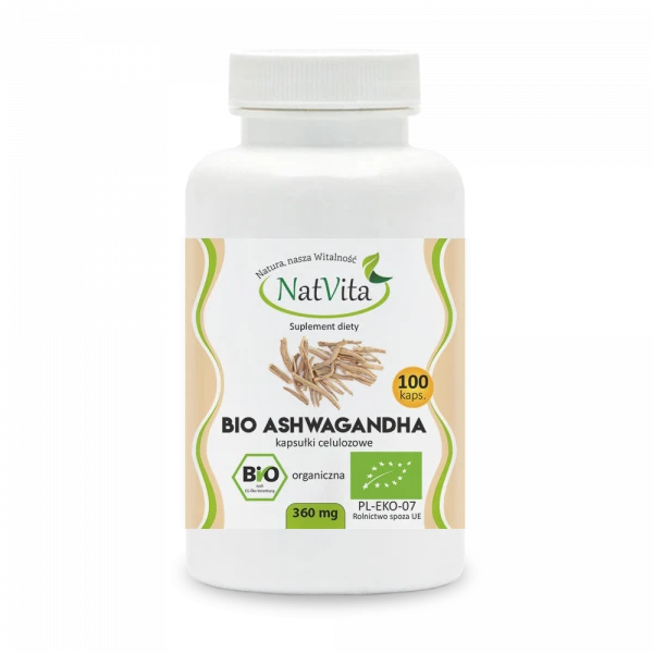 Ashwagandha BIO 360mg 100 gélules NatVita