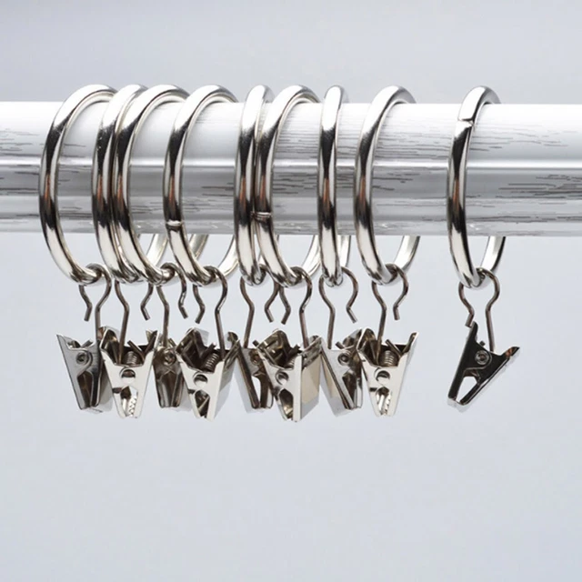 Premium Quality Metal Curtain Hook Clips for Easy Curtain Movement 10-