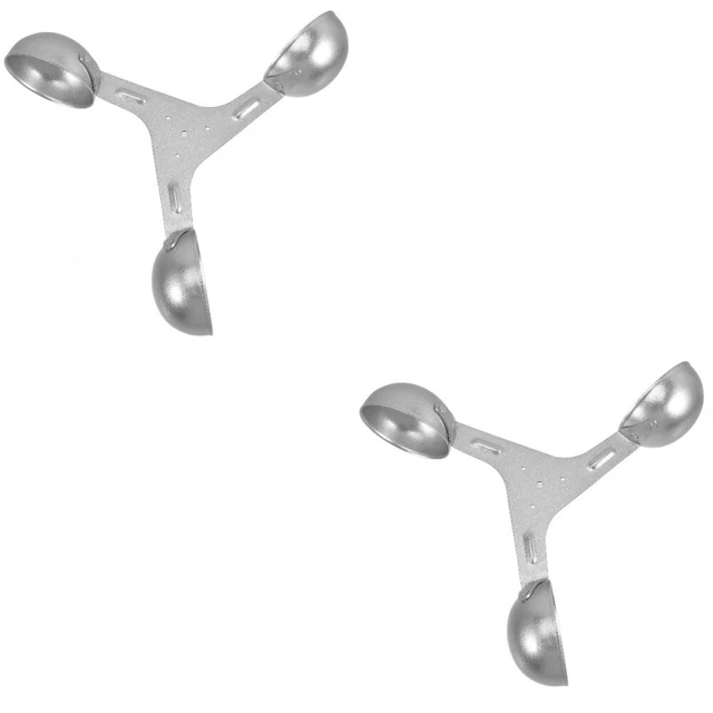 2 Pieces Aluminiumlegierung Windmesser Werkzeug Anemometersensor