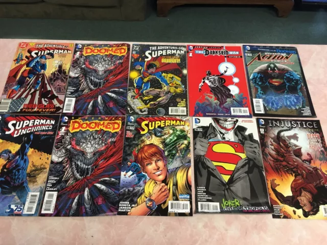 Lot Of Ten Different Superman Comic Books