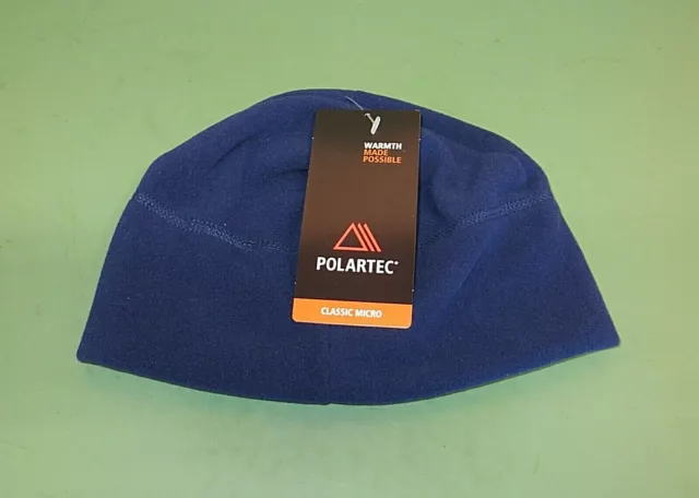 US Military Issue Navy Blue Polartec Micro Fleece Cold Weather Beanie Watch Cap