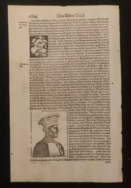 Papa Nicolo' Iii Sebastian Munster Xilografia 1574