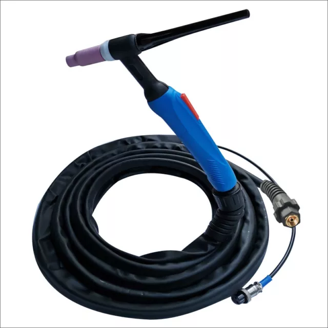 WP-17FV Tig Welding Torch Complete & Flexible Head Fit Air-Cooled Torch 10 Feet