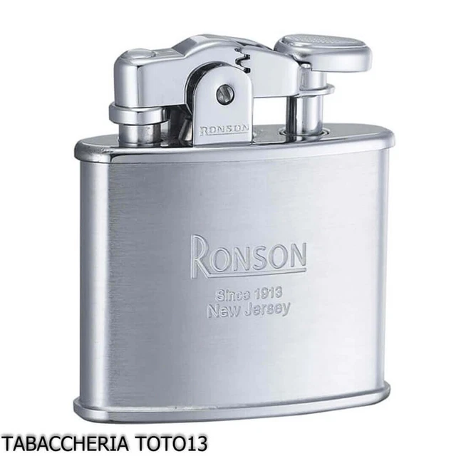 Ronson Nostalgia accendino a benzina finitura cromo satinato
