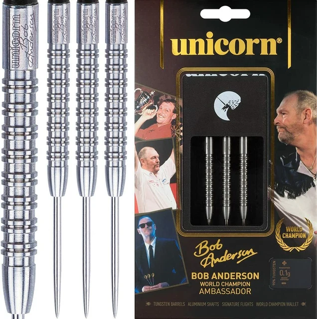 激レア！美品！unicorn 鏡面加工　Bob Anderson 20g RARE UNICORN BOB Anderson 24g Darts, £27.00 - PicClick UK