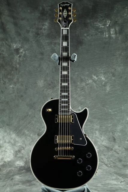 EPIPHONE INSPIRED BY Gibson Les Paul Custom Ebony Electric Guitar with ...