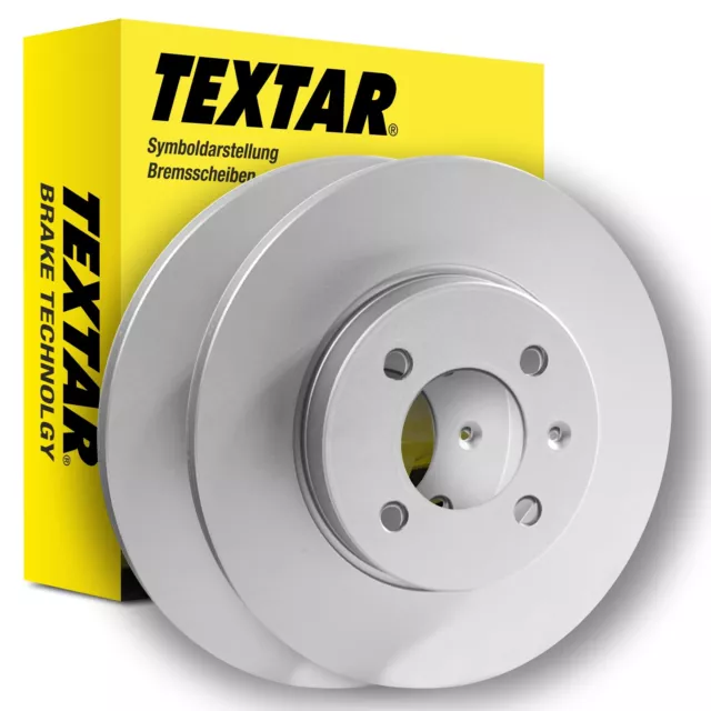 TEXTAR Bremsscheiben 92117303 Audi A6 4B C5 255mm HA voll 3