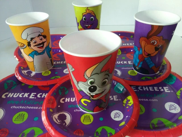 Fun Chuck E Cheese Characters New Super Fun Party Picnic Plate And Cup Fun Chuck E Cheese Characters New Super Fun Party Picnic Plate And Cup