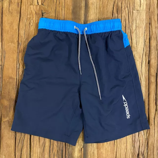 SPEEDO SWIM TRUNKS Men’s S Blue Swimwear Color block Drawstring $12.77 ...