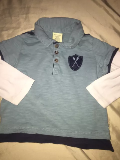 Great Babystyle Toddler Boy Sz. 12-18 Month Layered Collar Tee. Cute Top