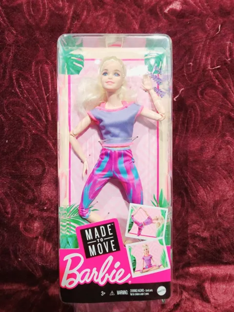 Barbie Made to Move Doll With 22 Flexible Joints & Long Wavy