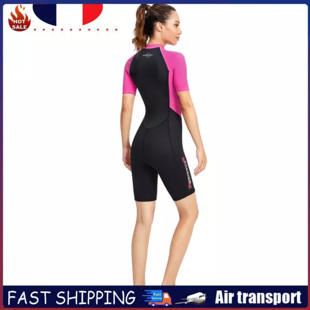 DIVE SAIL Neoprene Scuba Snorkel Swimming Women Body Wetsuits (Pink XXL) FR