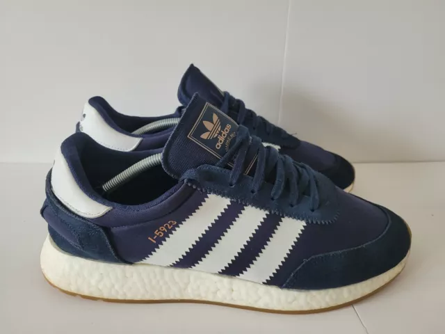 Adidas Originals Iniki I-5923 Boost Running Shoes Size Uk 12 Mens Blue Trainers 2