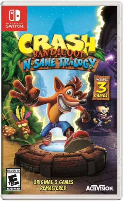 CRASH BANDICOOT N. SANE TRILOGY - Nintendo Switch, Brand New