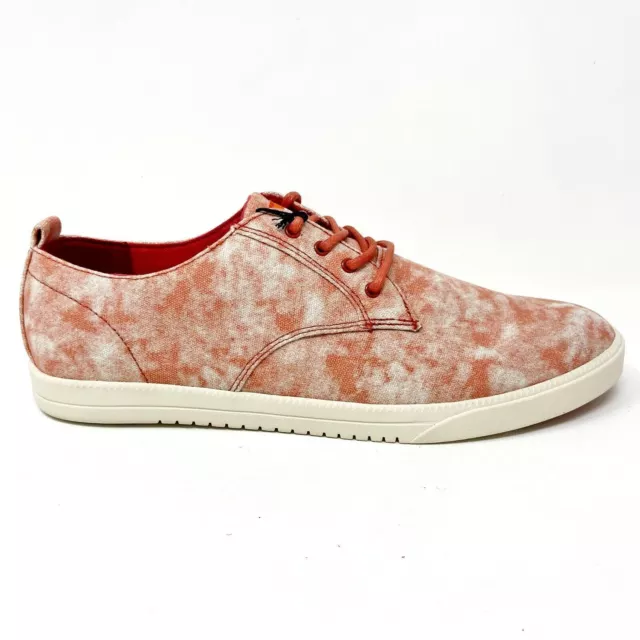 Clae Ellington Textile Fire Tie Dye Canvas Mens Premium Casual Shoes Sneakers