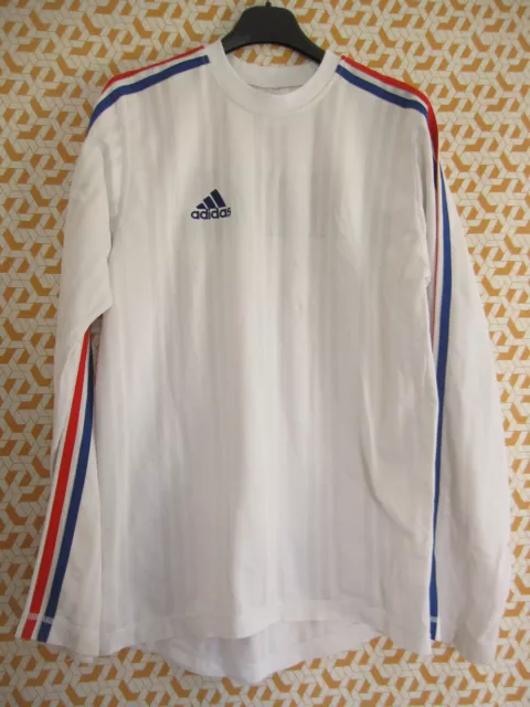 Maillot Equipe de France Vintage Adidas Jersey manche Longue Homme - 162