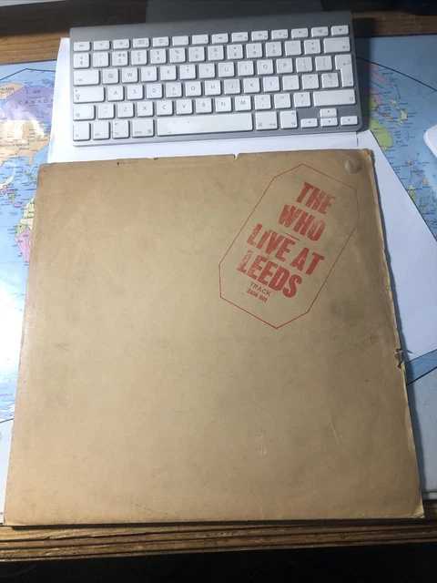 THE WHO "LIVE AT LEEDS"  INSERTS 2 missing UK LP VINYL RECORD A1/B VG PLUS