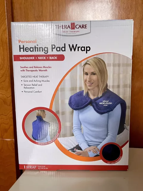 Thera Care Electric Heating Pad Wrap for Neck Shoulders Back Warm Pain Relief