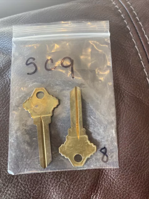 (2) Curtis brand key blanks SC9 SC-9 set of 2