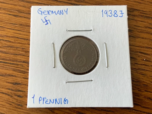 Third Reich - 1 Pfennig - 1938 J Nice Coin