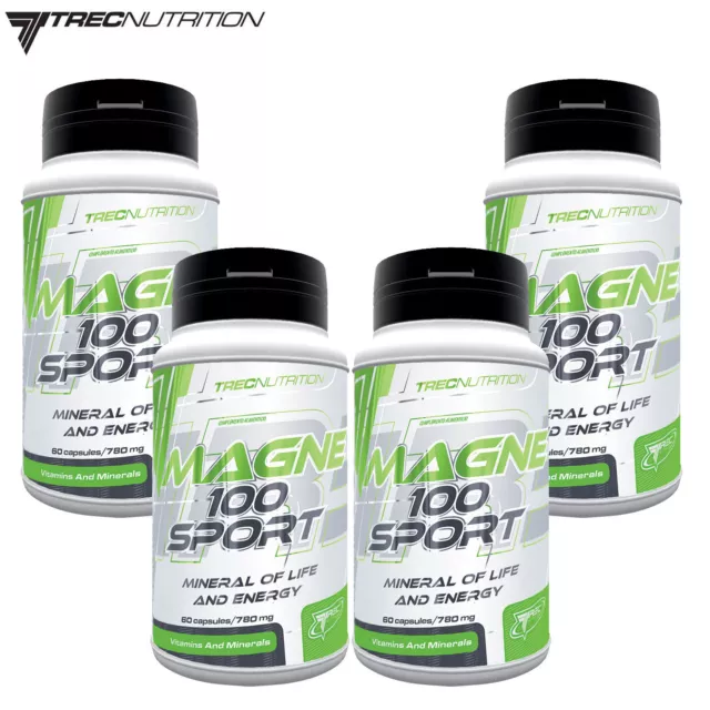 MAGNE 100 60-240 Capsules Promote Energy Recovery Mineral Dietary Supplement