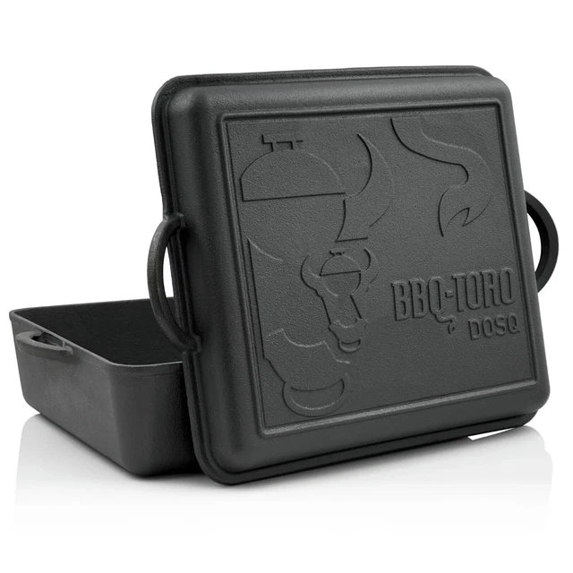 BBQ-Toro Dutch Oven Pan, 9,5 Liter, Gusseisen Kochtopf, Gusstopf*