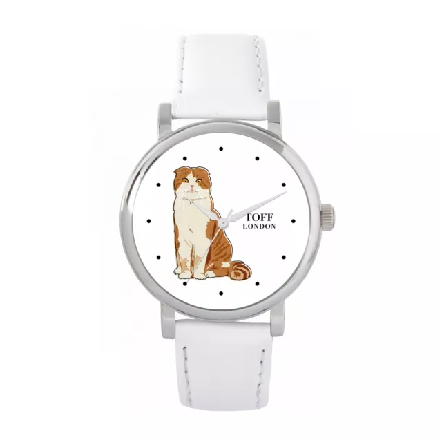 Toff London TLWS-33409 Ladies Scottish Fold Cat Watch