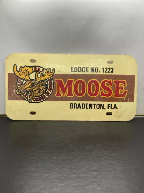 Loyal Order of Moose Lodge 1223 Bradenton , Florida  License Plate Topper