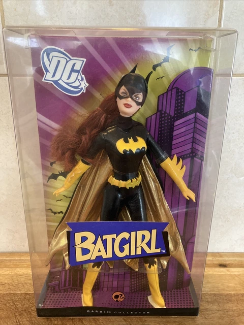 2008 Barbie BATGIRL Doll DC Comics Superhero/Red Hair/Cape/Mask/L9630/UK SELLER