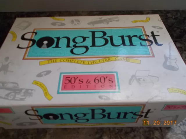 SongBurst Game 50s & 60s Edition, Complete, Very Good+ Condition