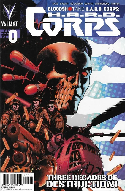 Bloodshot and Hard Corps Comic 0 Cover B Variant First Print 2014 Christos Gage