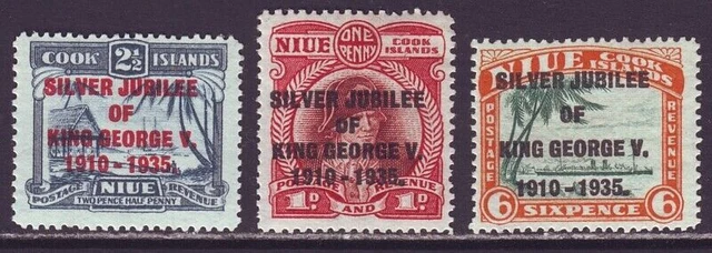 Niue 1935 SC 67-69 MH Set Silberjubiläum