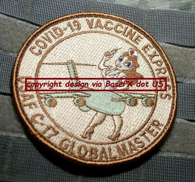 USAF C-17 GLOBAL MASTER FLIGHT NURSE C0VID-19 VACCINE EXPRESS vêlkrö Desert Camo