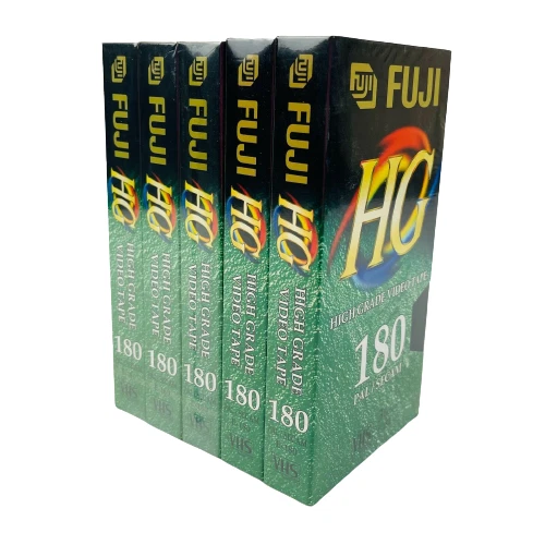 FUGI HG 180 Blank VHS Video Tape Bundle x5 Sealed BRAND NEW $40.00 ...