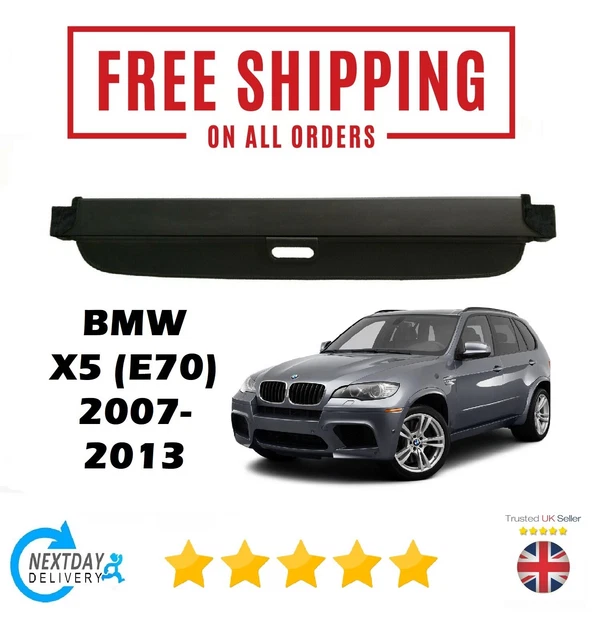 Black Parcel Shelf Cargo Cover For BMW X5 F15 (2013-2018) – Includes Clips – Easy Install