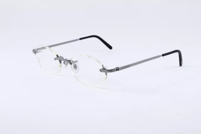 LUNETTES SANS BORDURE Cartier platine T8100449 Authentique France