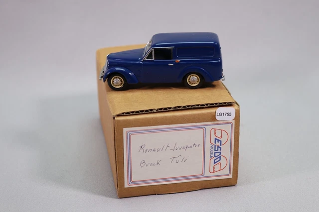 CCCJM Renault Domaine 1956 Break - Kit Résine 1/43 Monté - Gris - Fabrication Française